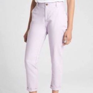 Light Purple Gap Girlfriend Chino Pants